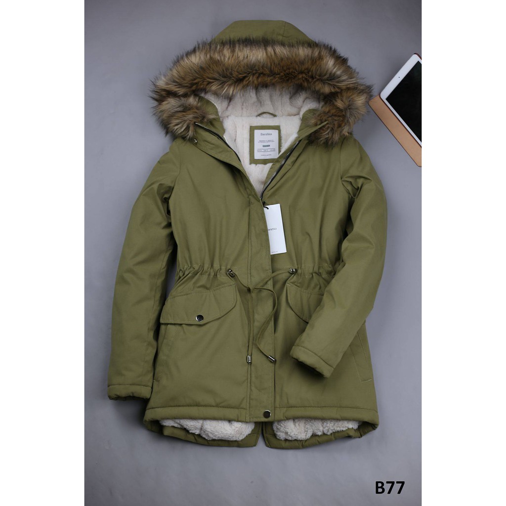 Áo parka lông cừu xuất Hàn