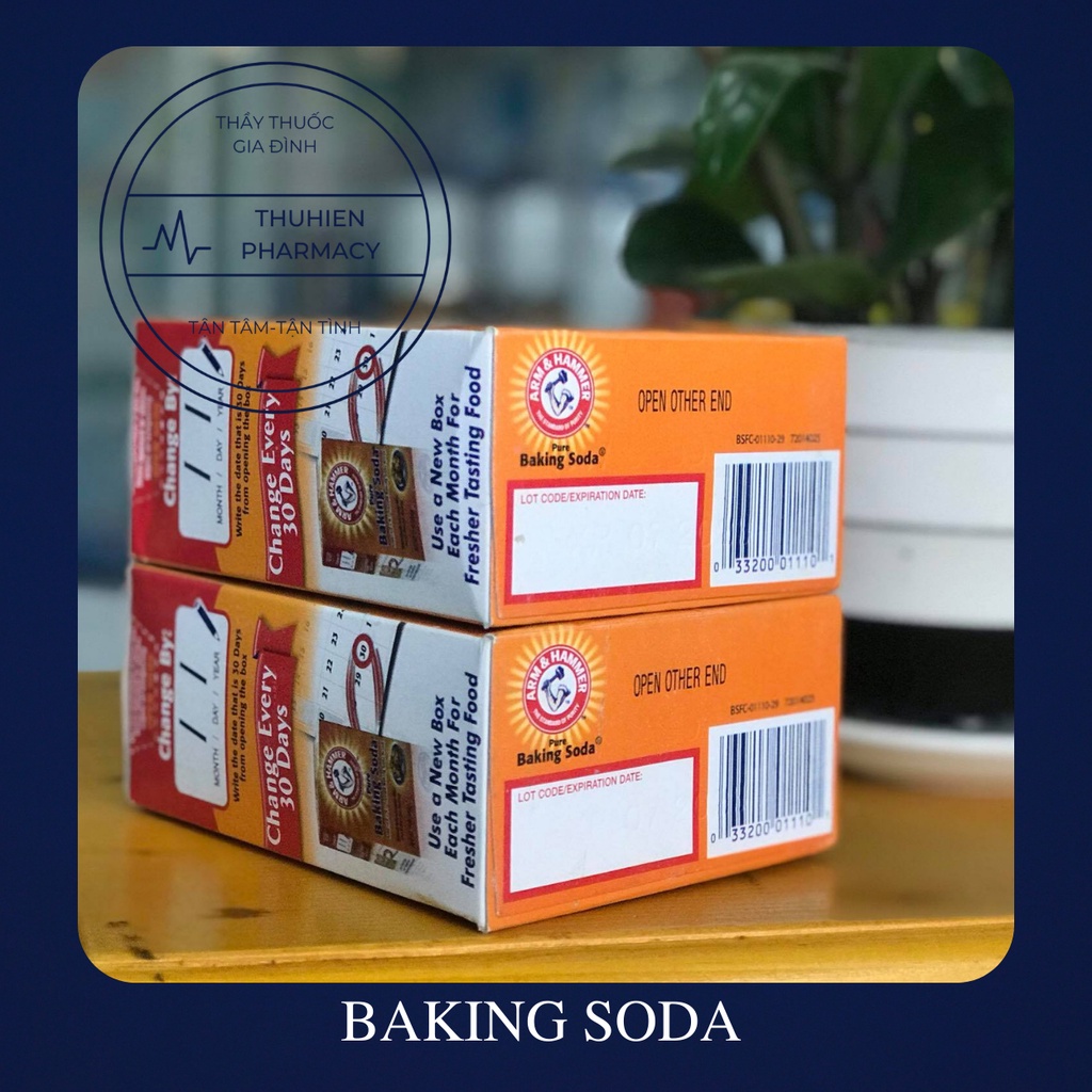 [Mới 2020] Bột Baking Soda đa công dụng khử mùi, diệt khuẩn, tẩy rửa, làm bánh, chăm sóc da 454g