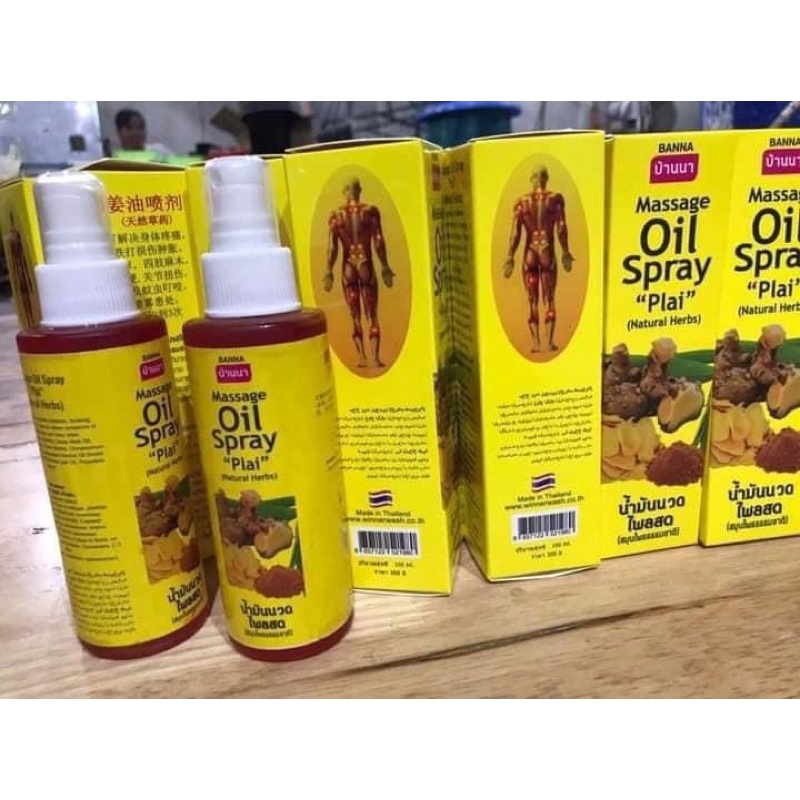 Dầu xoa bóp plai gừng dạng xịt thái lan