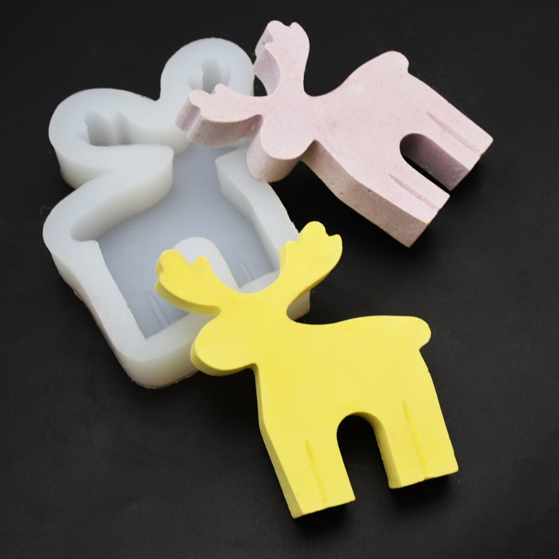 Khuôn Silicone Làm Đồ Trang Trí Giáng Sinh Hình Con Nai