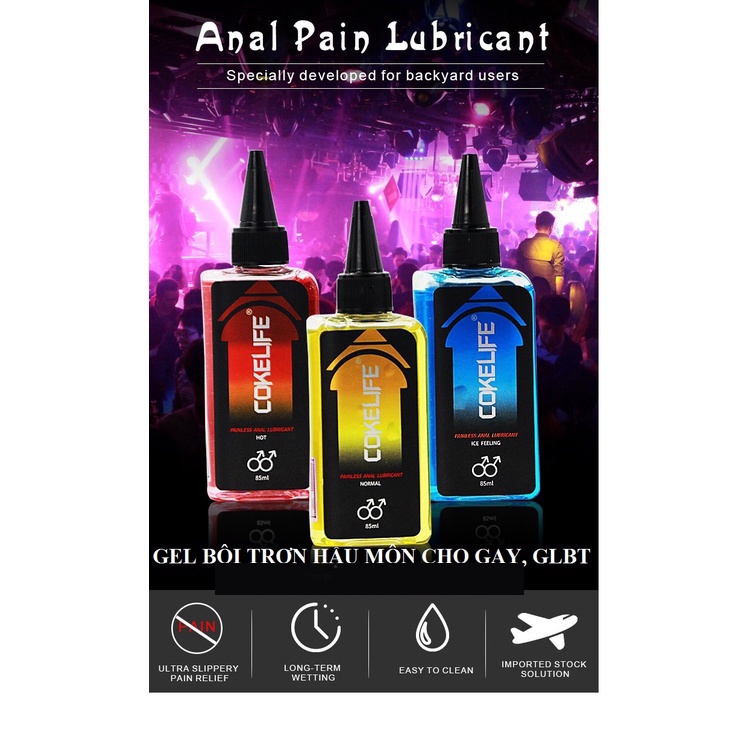 Gel bôi trơn hậu môn Cokelife Superman Anal 85ml, gel bôi trơn dành cho Gay, LGBT