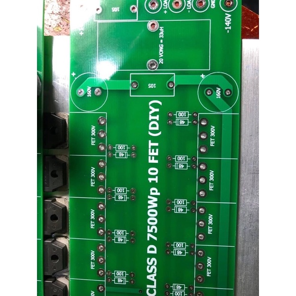 mạch tự ráp class d 10 fet