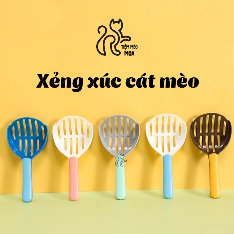 Xẻng xúc cát vệ sinh mèo loại lớn - Xẻng xúc cát mèo - Dụng cụ dọn vệ sinh mèo - Tiệm Mèo Moa