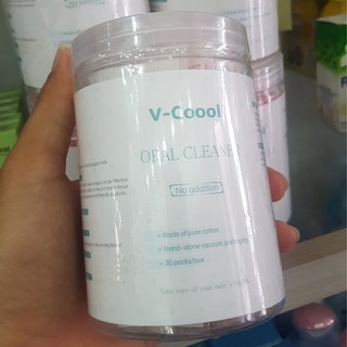 Tưa lưỡi Vcool hộp 30 que tiệt trùng an toàn
