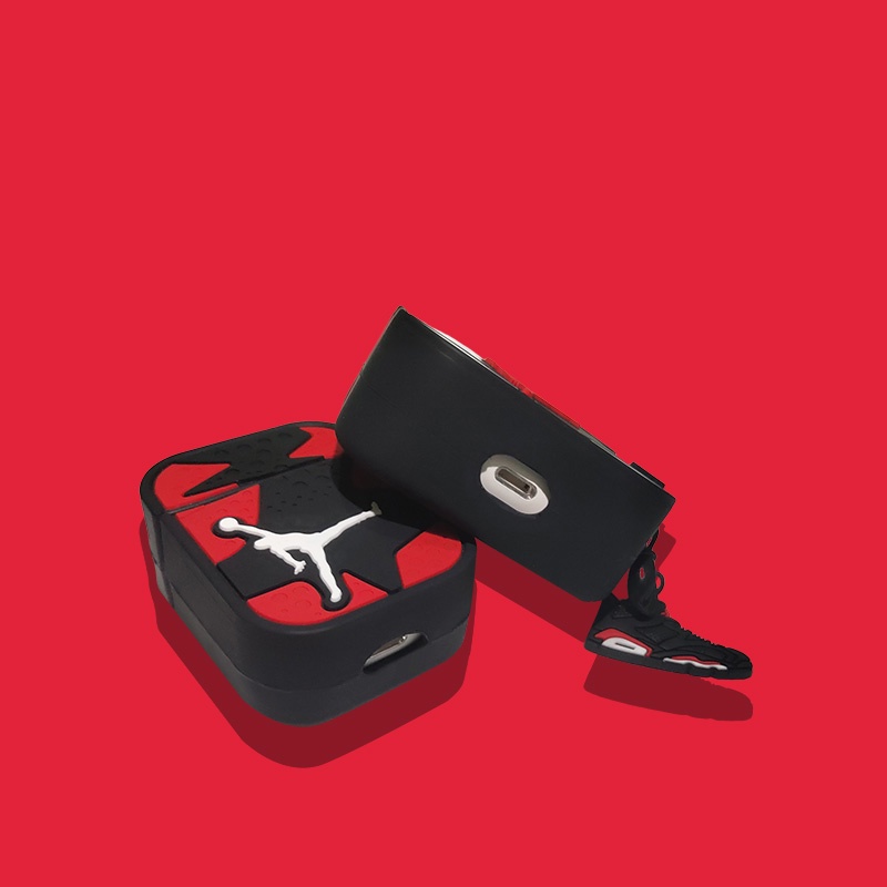 Vỏ Bảo Vệ Hộp Sạc Tai Nghe compatible AirPods3 Pro compatible AirPods3 Pro Họa Tiết Jordan Thời Trang