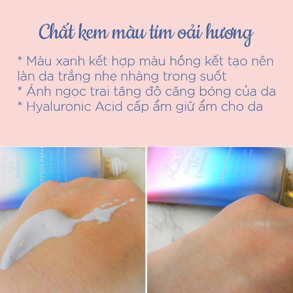 [ Chính Hãng 100%] Kem Chống Nắng Skin Aqua Tone Up UV Essence SPF 50+. PA+++ Nội Địa Nhật 🎊