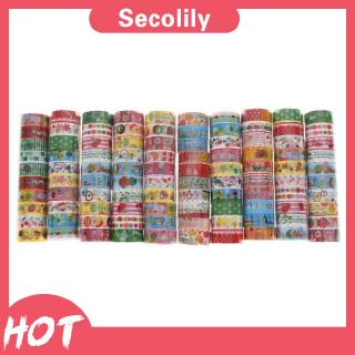 Set 10 cuộn băng keo 1.5cmX2.5m in hình phong cách Nhật Bản