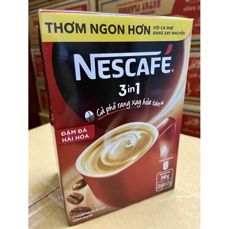 NESCAFE- Cà phê hòa tan 3 in 1 hộp 20 gói x 17g | BigBuy360 - bigbuy360.vn