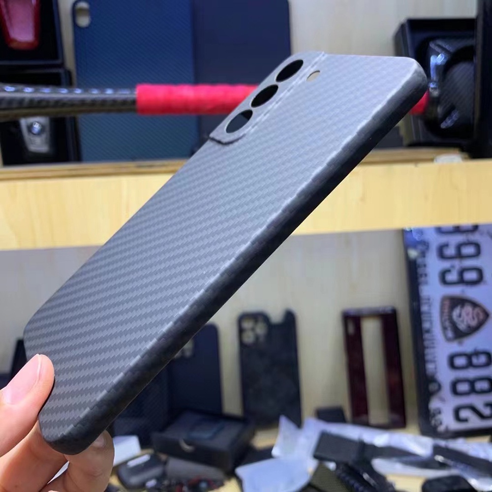 Ốp Điện Thoại Sợi carbon Bảo Vệ Ống Kính Máy Ảnh Cho Samsung Galaxy S23 S22 Ultra S23