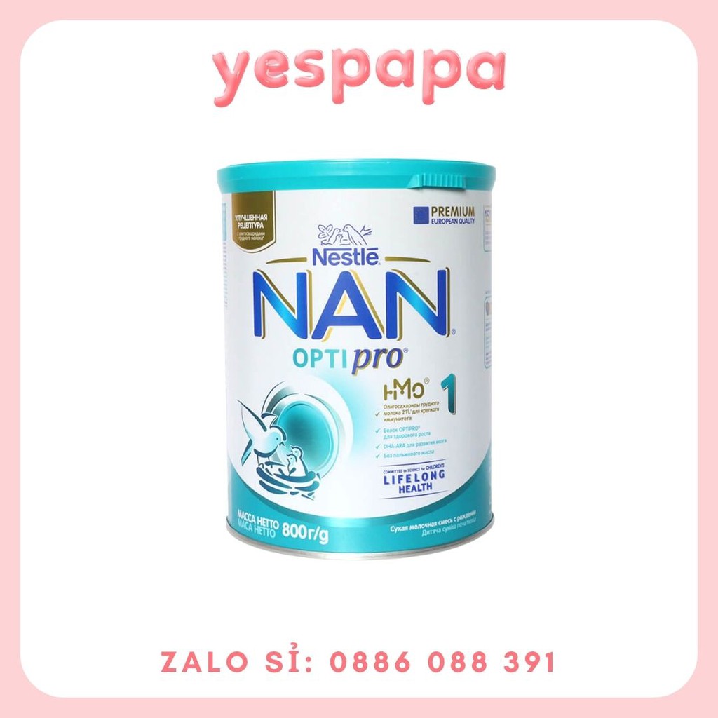 Sữa Nan Nga đủ số 1,2,3,4 800g