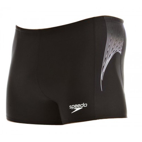 Quần Bơi Speedo Boxer Turbo Charge (đen/trắng)