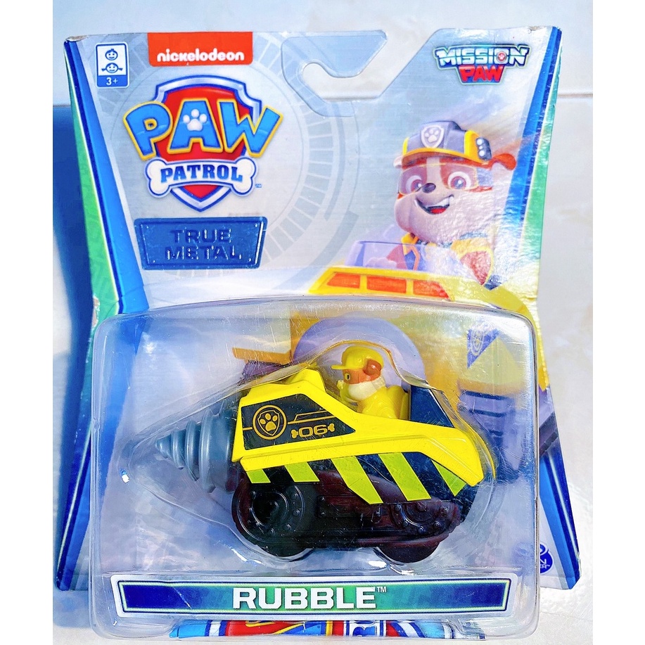 Xe chó cứu hộ Marshall - Paw Patrol Full box - True Metal - Hàng chính hãng Spin Master - Hasbro