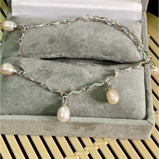 Lắc tay pearl khung mỹ kí hàng Si Nhật