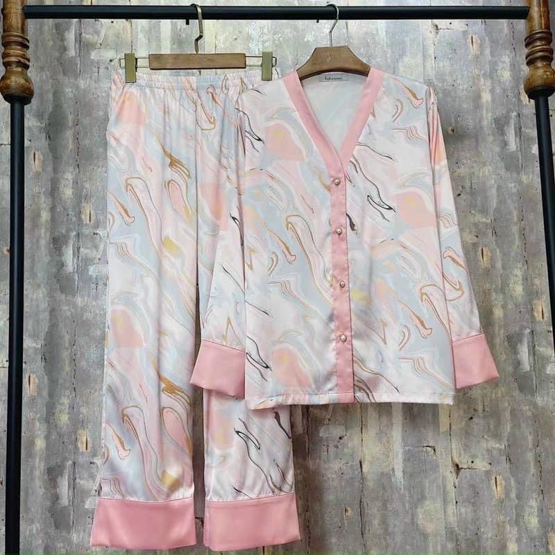 BỘ PYJAMA LỤA IN CAO CẤP QUẢNG CHÂU