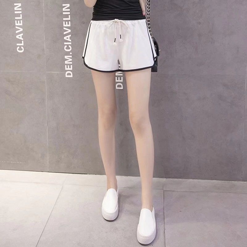 Quần đùi mặc nhà cotton sọc viền KANIMI