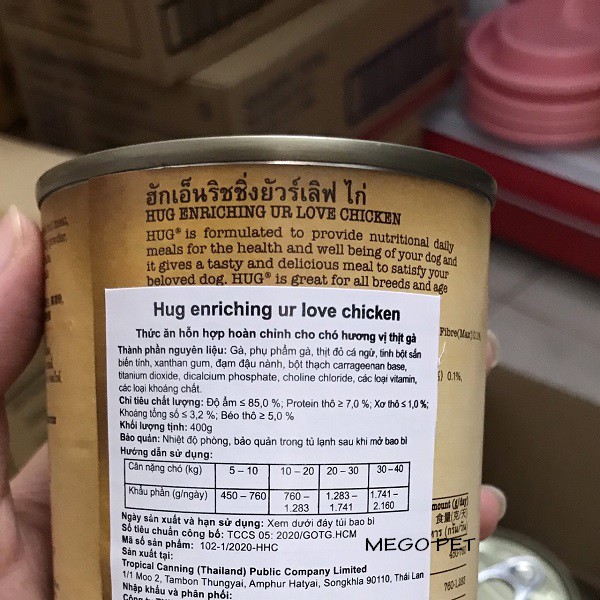 LON 400g Pate Hug - KING'S PET Thức Ăn Cho Chó - CHỌN LOẠI