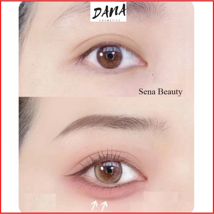 Bút kẻ bọng mắt cười và nếp mí Sweet Mint vỏ màu trắng + xanh dương DANA