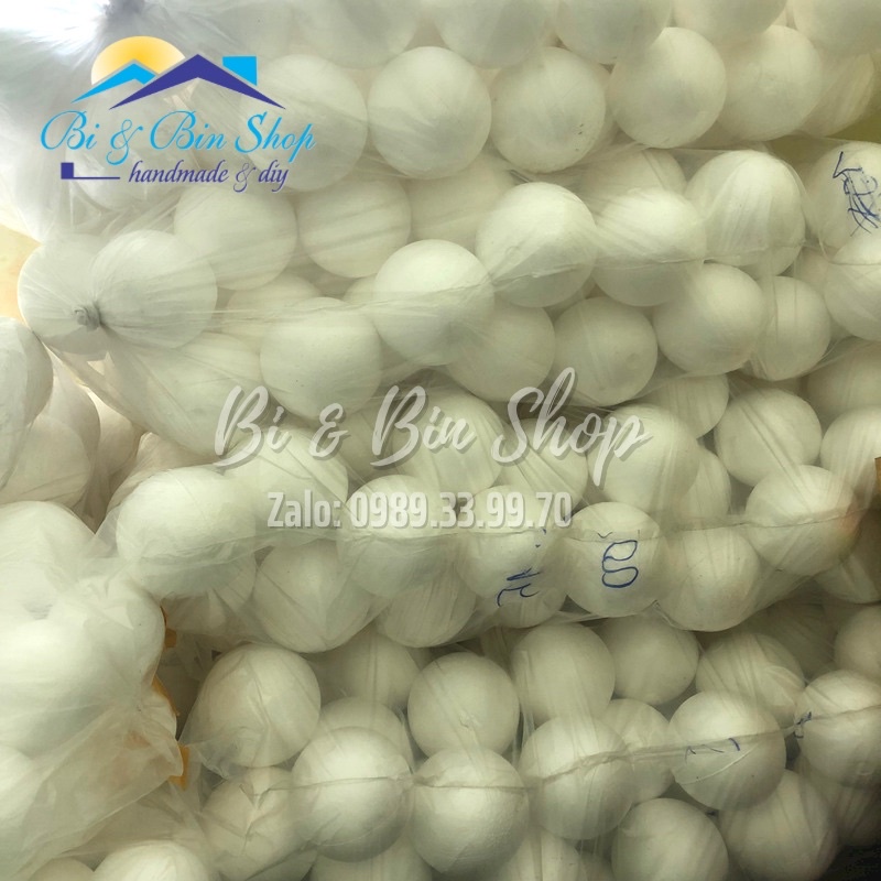 Quả Cầu Xốp Làm Bó Hoa Cưới Ngọc Hạt Trai, Bó Hoa Cầm Tay Cô Dâu