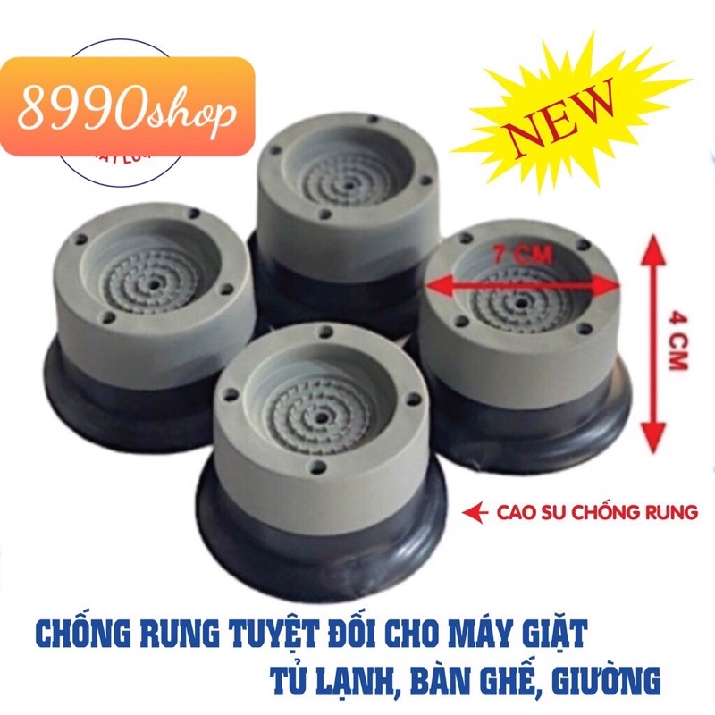 Bộ 4 Chân Đế Chống Rung Máy Giặt