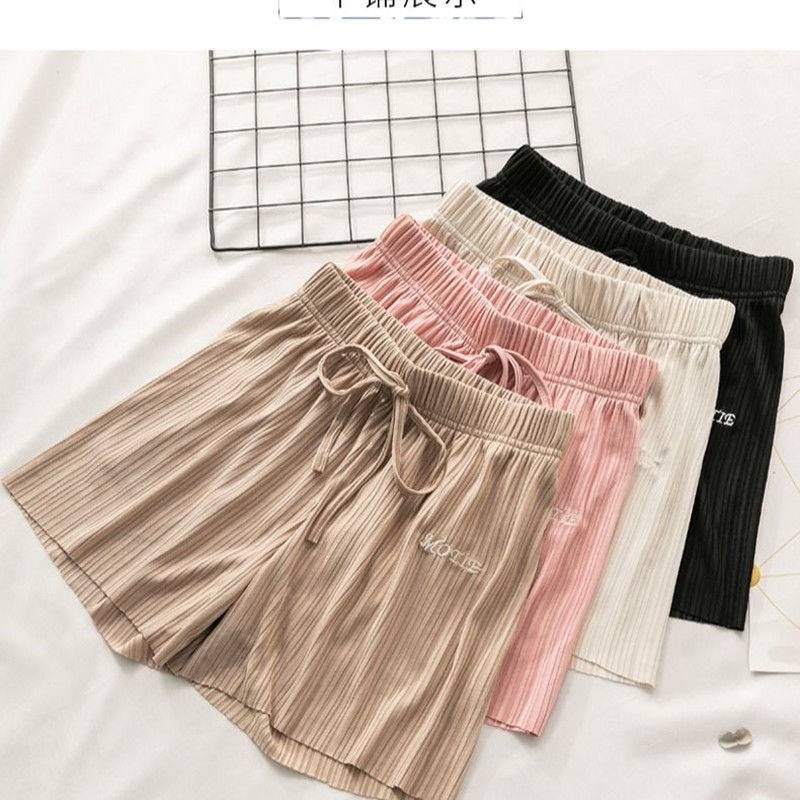 Ice Sports Shorts Pant for Female Summer Students Korean Loose High Waist Casual Capris