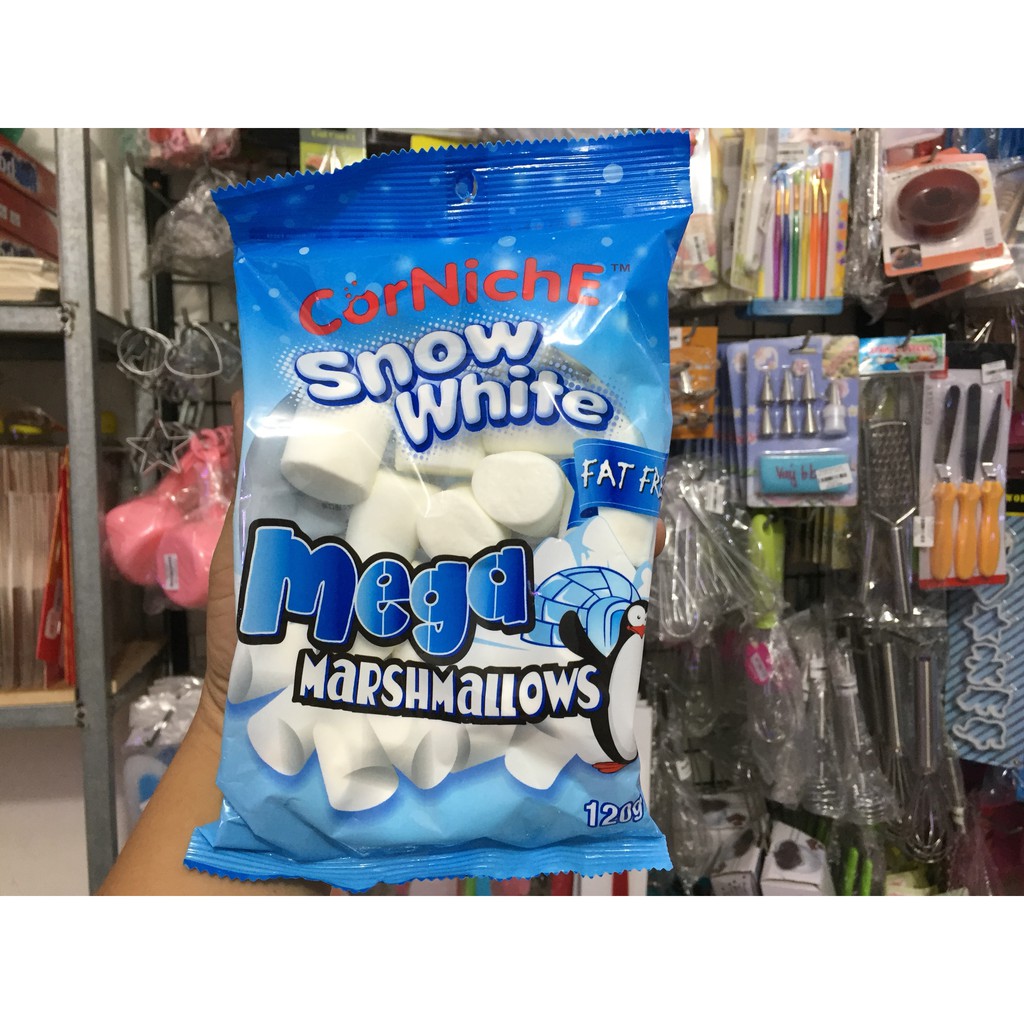 Kẹo Marshmallow trắng Snow White CorNiche 120g | BigBuy360 - bigbuy360.vn