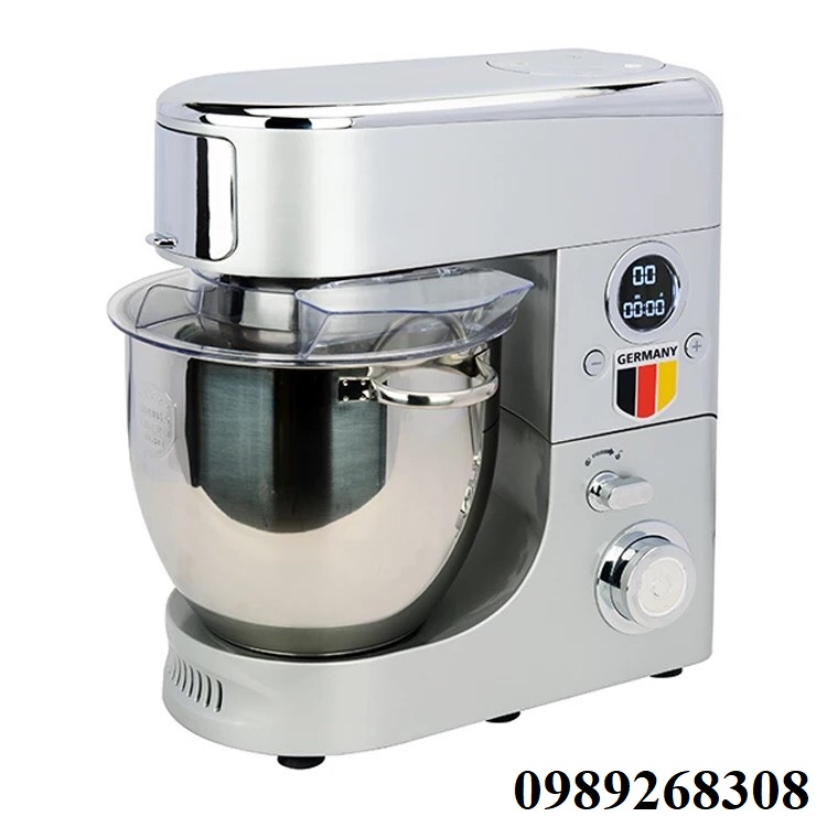 (Voucher 150K) Máy nhào bột Kitchenlove 7L 1500W- Hàng xuất Đức-Nhào bột, đánh trứng, trộn salad cao cấp-BH 1 năm