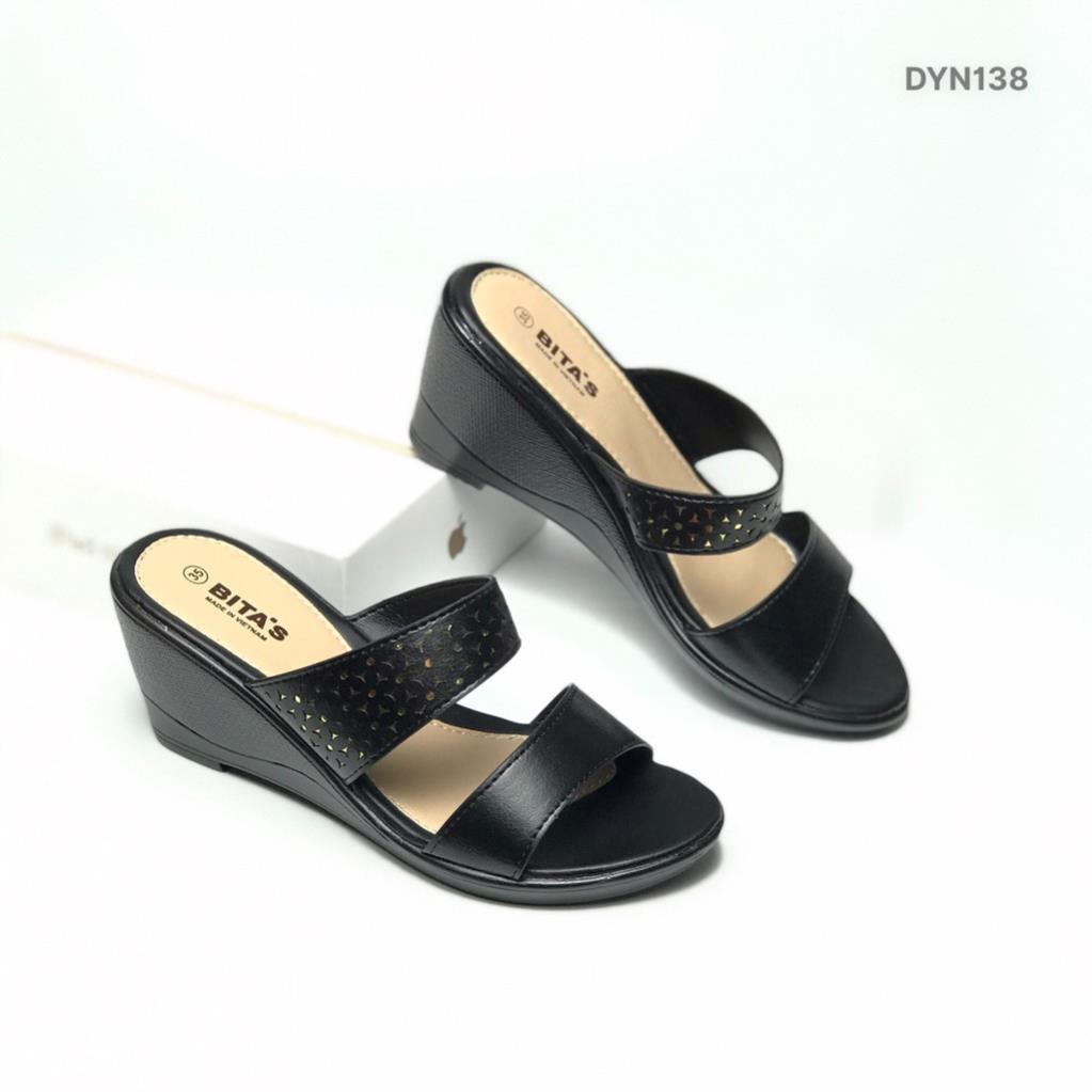 Dép nữ BITAS ❤️FREESHIP❤️ Dép lê hai quai đế xuồng 7cm thời trang DYN138 - Hàng Chính Hãng