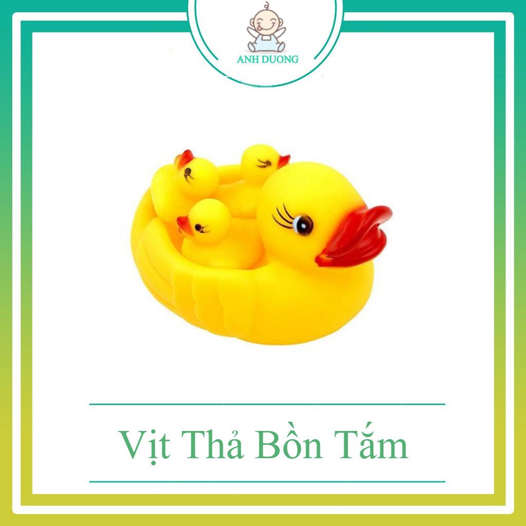 [Mã 12LSSALE giảm 100% đơn 50k] Vịt Thả Bồn Tắm Có Còi Chíp Chíp- Đồ Chơi Bồn Tắm Cho Bé