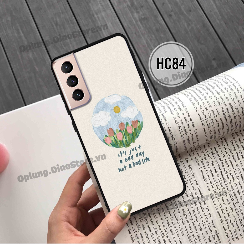 Ốp Samsung S21 / S21 Plus / S21 Ultra / S21 FE hình hoa vintage đơn giản cho mọi lứa tuổi dáng bo viền bảo vệ camera.
