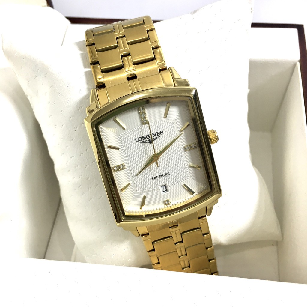 ( HÀNG XỊN ) Đồng hồ nam mặt chữ nhật ONGINES, kính saphire, chống nước tốt, dây demi siêu sang | BigBuy360 - bigbuy360.vn