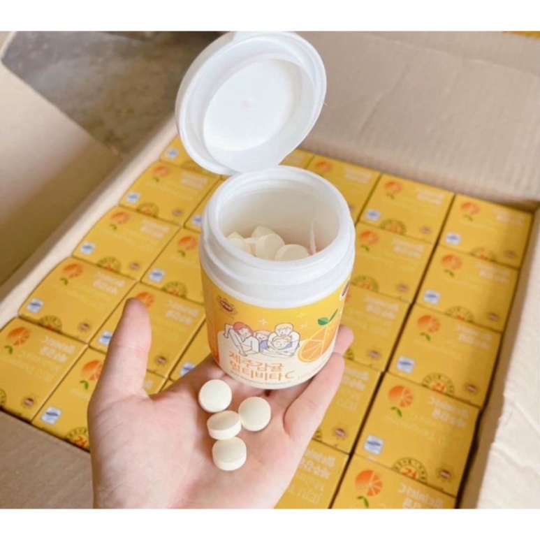 [Mẫu mới] Viên ngậm Vitamin C  JEJU Tangerine Multivita C Hàn Quốc 4000mg [ Hàng Mới Về ]