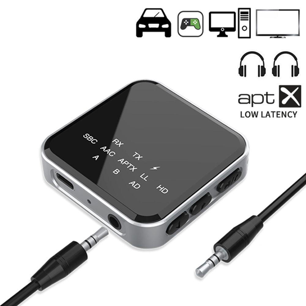 AUGUSTINA Thiết Bị Truyền Nhận Tín Hiệu Bluetooth APTX-HD APTX-LL 3.5mm AUX Không Dây Chuyên Dụng Cho Xe Hơi / Máy Tính / TV