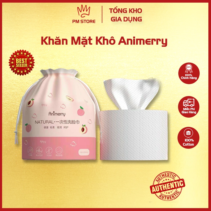 Khăn lau mặt khô đa năng dùng 1 lần Animerry, khăn cuộn 40 miếng tẩy trang Animerry - Phương Mai Store | WebRaoVat - webraovat.net.vn