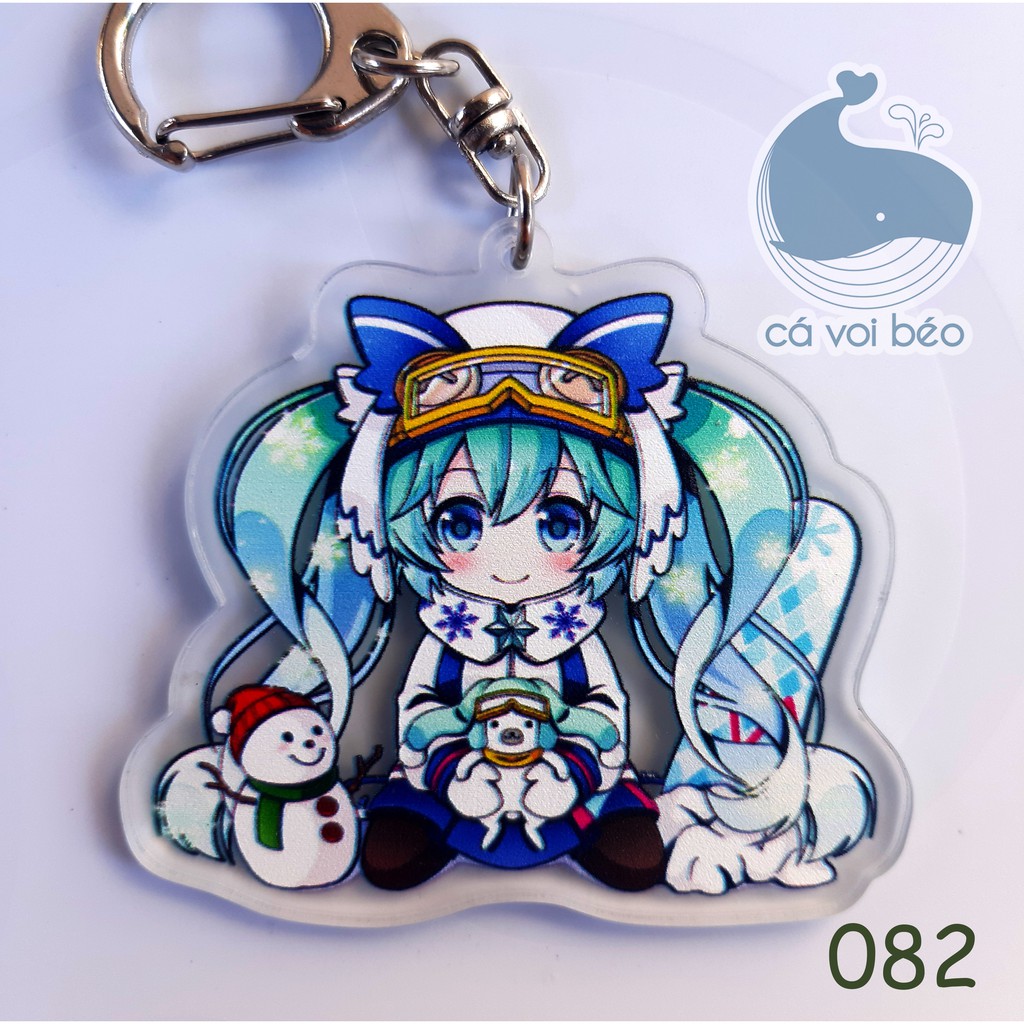 [SALE GIÁ XƯỞNG] [12 mẫu] Móc khóa Hatsune Miku Vocaloid  hàng loại 1 móc khóa manga anime  acryli