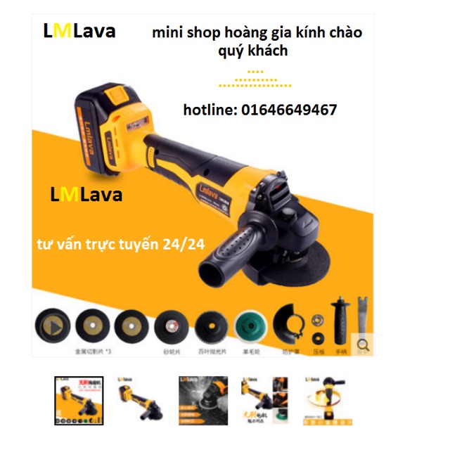 [FREESHIP HN] Máy cắt mài đa năng dùng pin lmlava - máy cắt - máy mài cao cấp