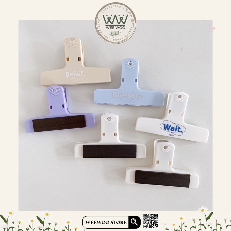 Kẹp giấy pastel size lớn, kẹp tài liệu giấy tờ - WeeWoo Store