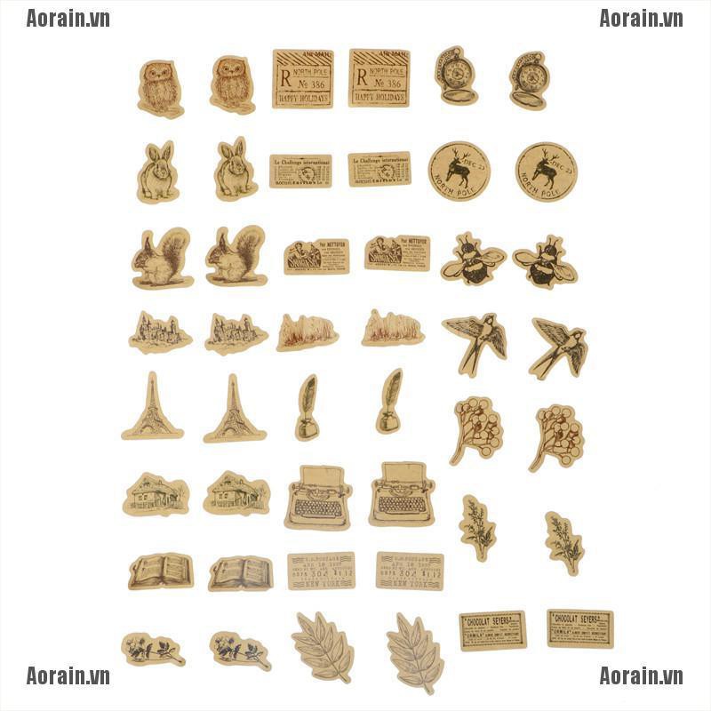 Set 46 Miếng Dán Vignette Độc Đáo Dùng Trang Trí