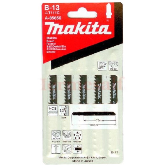 A-85656 Bộ 5 lưỡi cưa lọng makita ( Cắt gỗ)