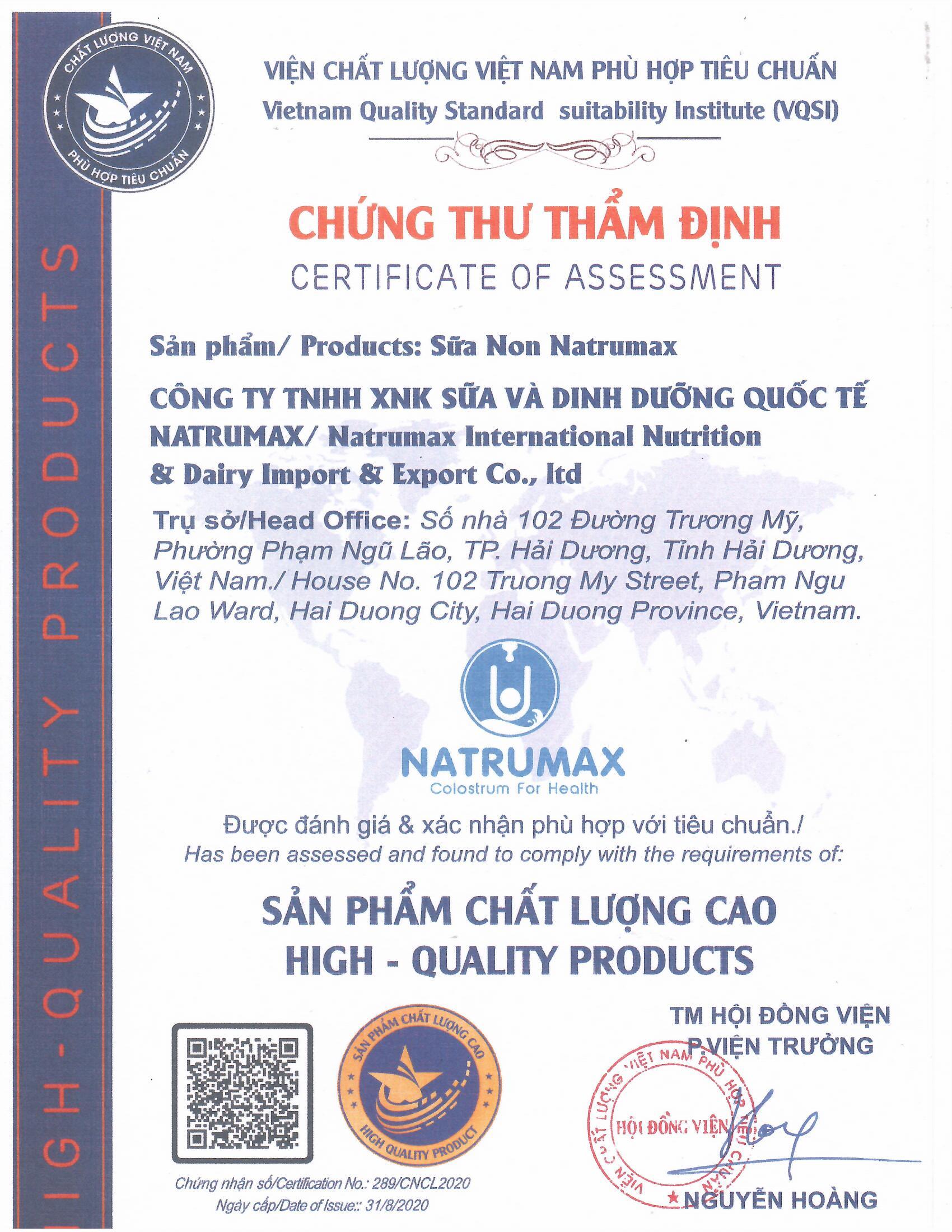 [Chính hãng] Sữa non Natrumax Newborn – Trọng lượng 800 gr – Date T11/2022