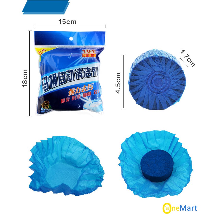10 viên khử mùi thả bồn cầu