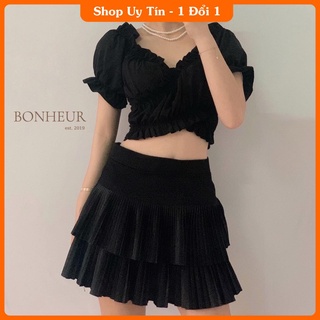 [HOT] Áo Croptop Đắp Chéo Nơ Eo A5018