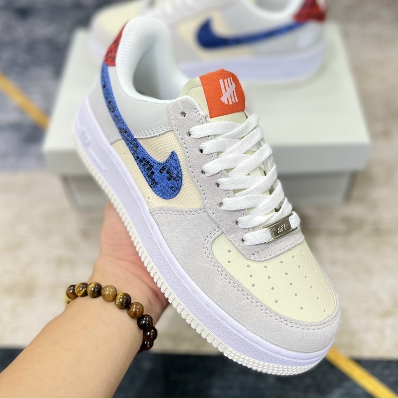 Giày_Thể Thao Nam Nữ Air Force 1 da lộn Low SP Undefeated Ballistic Dunk, AF1 Vàng Chanh Cực Hot SC tặng box bảo vệ