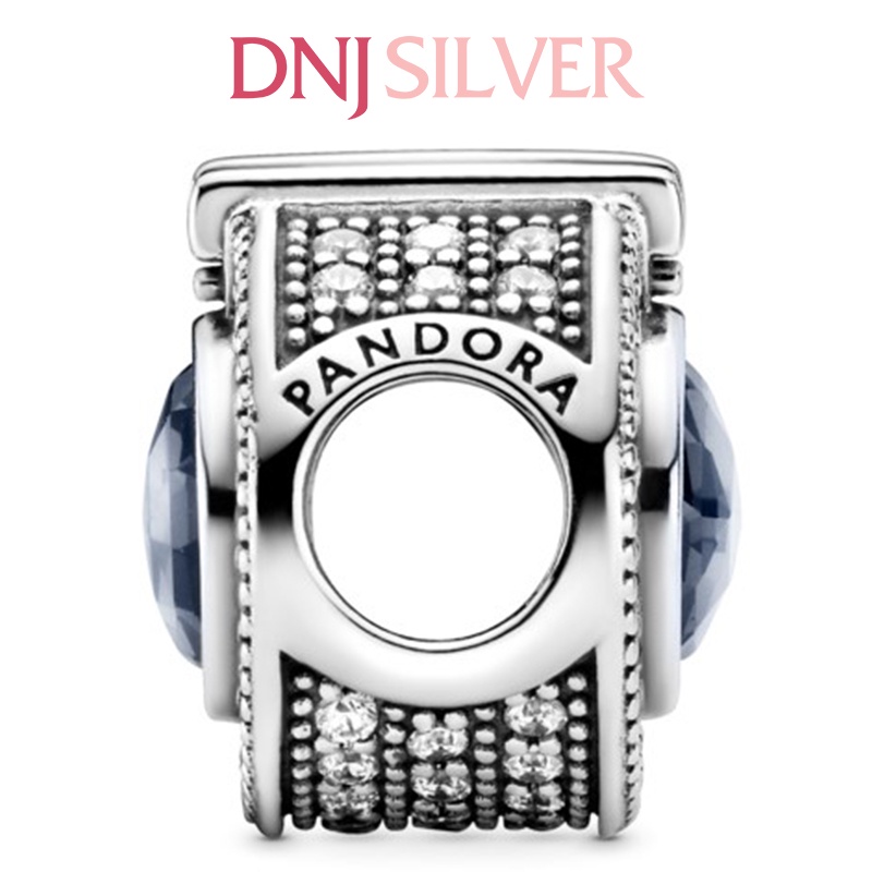 [Hàng cao cấp] Charm bạc 925 cao cấp, hàng chuẩn bạc - Charm Sparkling Blue Crown O thích hợp để mix vòng tay charm