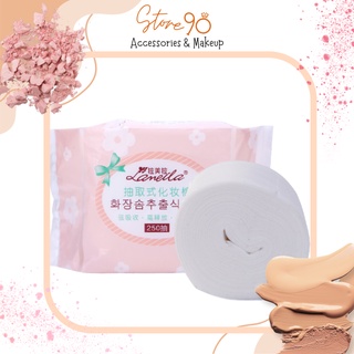 Bông tẩy trang dạng cuộn, túi rút tiện lợi 250 miếng LAMEILA CCC.B168