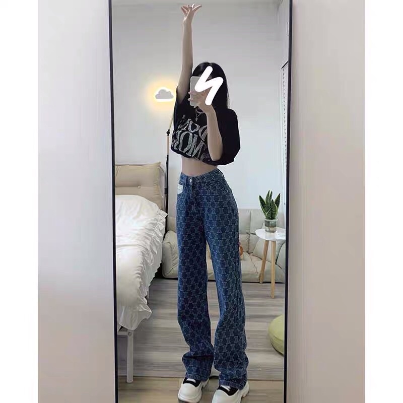 Quần jean hoa tiết cool ngầu unisex hot hit oder