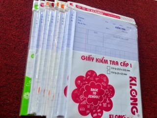 Giấy kiểm tra 5ly to klong
