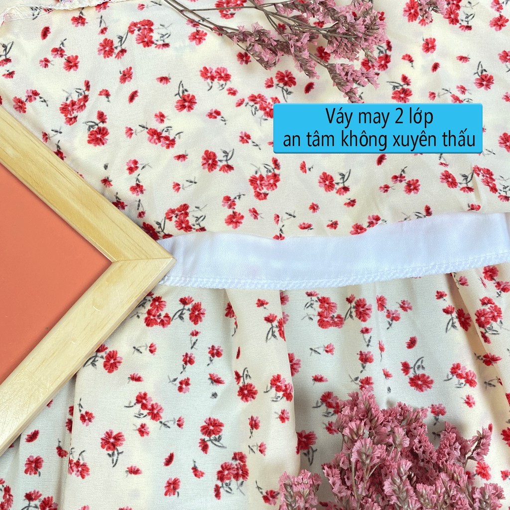 [Mã LUZA88 giảm 10K đơn 150K] Váy Maxi Hoa Dáng Xòe Hai Dây Hoa Nhí Váy Đi Biển | BigBuy360 - bigbuy360.vn