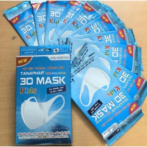 [CÔNG NGHỆ NHẬT] Khẩu trang y tế Tanaphar 3D Mask (Người lớn/Trẻ em) - Kháng khuẩn, chống bụi - Dễ chịu