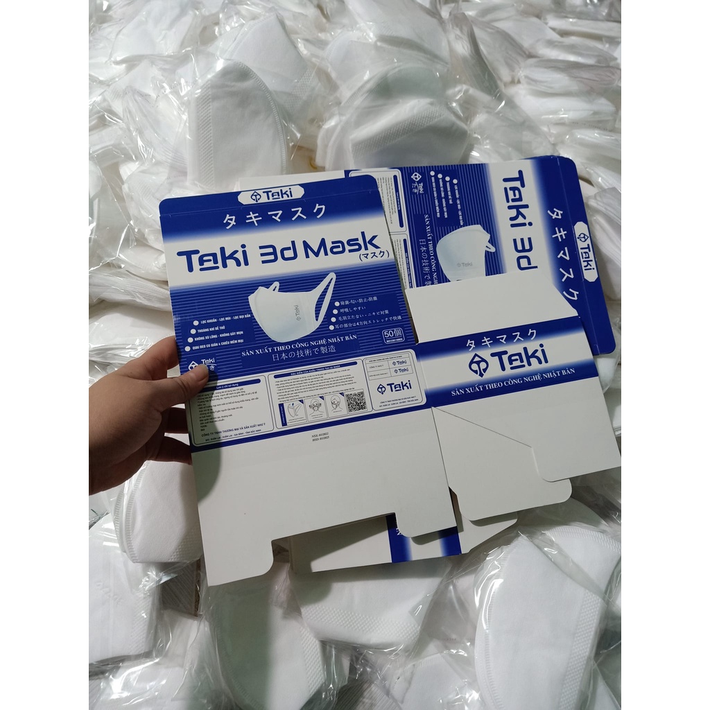 Khẩu Trang 3D Mask Công Nghệ Taki Nhật Bản - Hộp 50 Chiếc