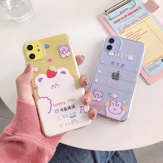Ốp lưng silicon hình gấu xinh xắn dành cho điện thoại iphone